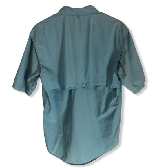 Magellan Blue Vented Sportswear Short Sleeve Shirt size Small - Picture 2 of 6